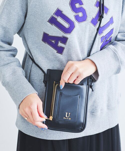 le.coeur blanc（ルクールブラン）の「ジャガードスマホショルダー（ショルダーバッグ・レディース・ブラック/キャメル・FREE）」の15枚目の写真