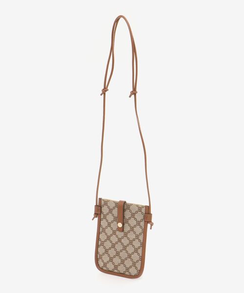 le.coeur blanc（ルクールブラン）の「ジャガードスマホショルダー（ショルダーバッグ・レディース・ブラック/キャメル・FREE）」の14枚目の写真