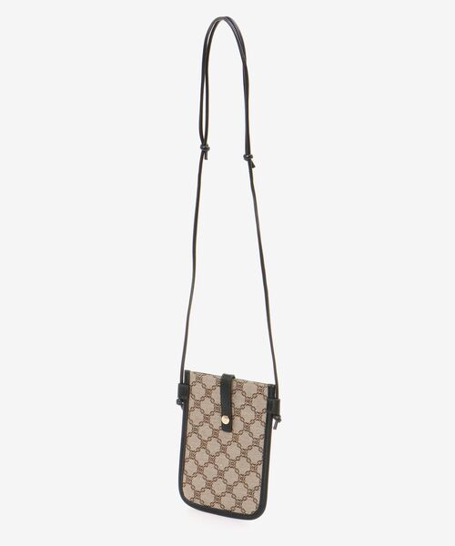 le.coeur blanc（ルクールブラン）の「ジャガードスマホショルダー（ショルダーバッグ・レディース・ブラック/キャメル・FREE）」の13枚目の写真