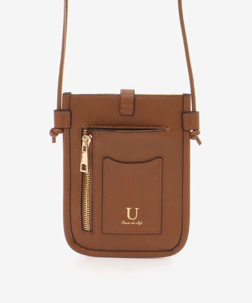 le.coeur blanc（ルクールブラン）の「ジャガードスマホショルダー（ショルダーバッグ・レディース・ブラック/キャメル・FREE）」の20枚目の写真