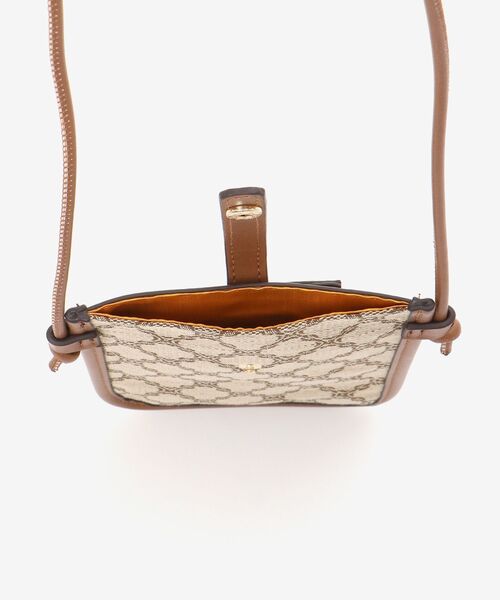 le.coeur blanc（ルクールブラン）の「ジャガードスマホショルダー（ショルダーバッグ・レディース・ブラック/キャメル・FREE）」の21枚目の写真