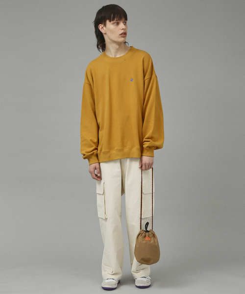 BEVERLY HILLS POLO CLUB(ビバリーヒルズポロクラブ)の「【BEVERLY HILLS POLO CLUB/ビバリーヒルズポロクラブ】ビッグシルエット ワンポイント刺繍 スウェット/トレーナー(スウェット・メンズ・ホワイト/ブラック/マスタード・LL/M/L)」の4枚目の写真