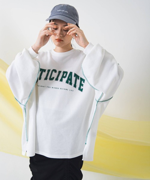 bohmal(ボマール)の「カレッジロゴビッグスウェット(スウェット・レディース・グレー/ブラック/ホワイト・FREE)」の1枚目の写真
