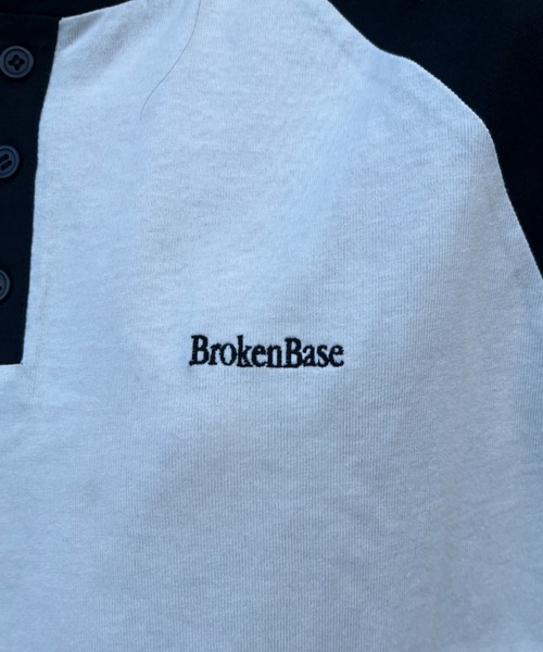 BROKEN BASE（ブロークンベース）の「ヘンリーネックラグランロンT（Tシャツ/カットソー・メンズ・ネイビー/ブラック・MEDIUM/LARGE）」の13枚目の写真