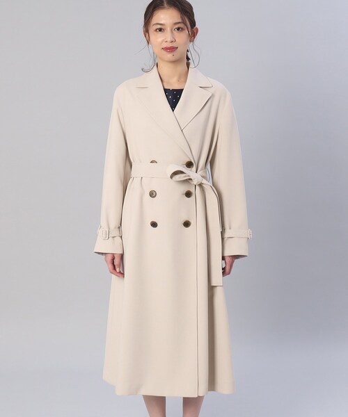 UNTITLED(アンタイトル)の「◆【オフィスからセレモニーまで!】バックサテン きれいめトレンチコート(トレンチコート・レディース・サックスブルー/ライトベージュ/ネイビー・00/01/02/03/04/42/44/46/48/50)」の5枚目の写真