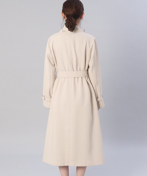 UNTITLED(アンタイトル)の「◆【オフィスからセレモニーまで!】バックサテン きれいめトレンチコート(トレンチコート・レディース・サックスブルー/ライトベージュ/ネイビー・00/01/02/03/04/42/44/46/48/50)」の7枚目の写真