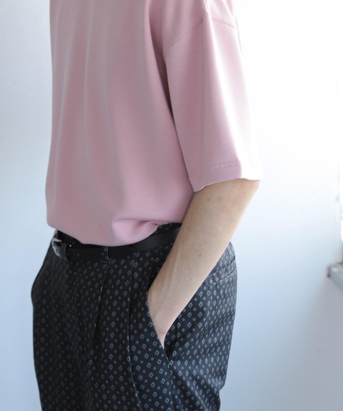 SENSE OF PLACE by URBAN RESEARCH(センスオブプレイスバイアーバンリサーチ)の「ダンボールポンチTシャツ(5分袖)(Tシャツ/カットソー・メンズ・ブルー/ライトベージュ/ブラック/ホワイト/ピンク・MEDIUM/LARGE)」の20枚目の写真