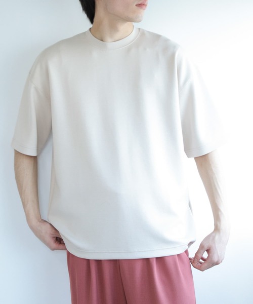 SENSE OF PLACE by URBAN RESEARCH(センスオブプレイスバイアーバンリサーチ)の「ダンボールポンチTシャツ(5分袖)(Tシャツ/カットソー・メンズ・ブルー/ライトベージュ/ブラック/ホワイト/ピンク・MEDIUM/LARGE)」の17枚目の写真