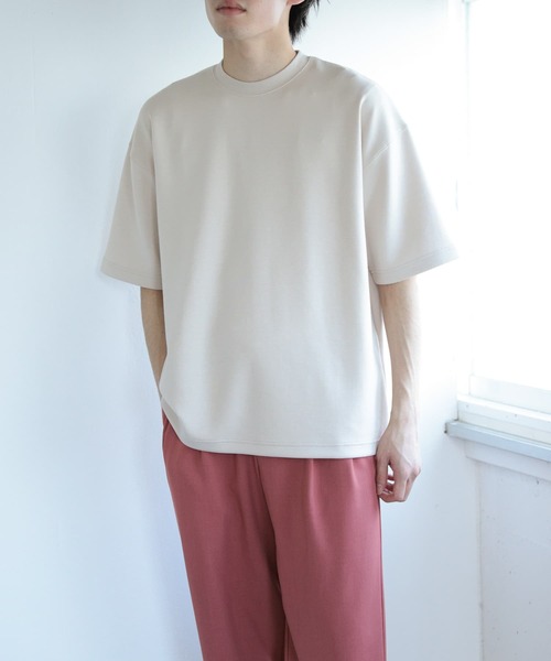 SENSE OF PLACE by URBAN RESEARCH(センスオブプレイスバイアーバンリサーチ)の「ダンボールポンチTシャツ(5分袖)(Tシャツ/カットソー・メンズ・ブルー/ライトベージュ/ブラック/ホワイト/ピンク・MEDIUM/LARGE)」の22枚目の写真