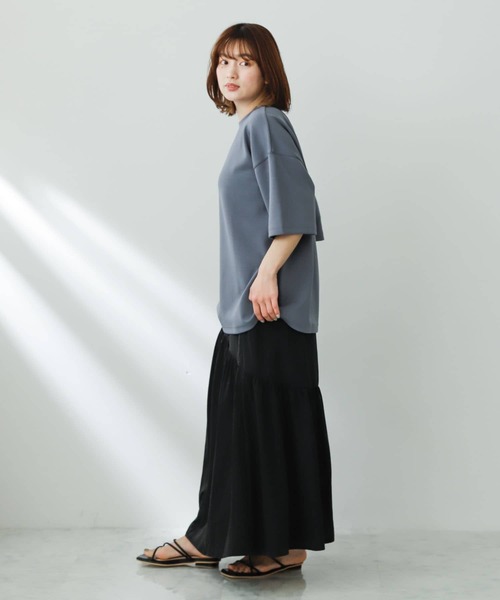 SENSE OF PLACE by URBAN RESEARCH(センスオブプレイスバイアーバンリサーチ)の「ダンボールポンチTシャツ(5分袖)(Tシャツ/カットソー・メンズ・ブルー/ライトベージュ/ブラック/ホワイト/ピンク・MEDIUM/LARGE)」の6枚目の写真