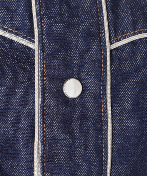 Noble(ノーブル)の「【Wrangler】WESTERNヨークシャツ(シャツ/ブラウス・レディース・ネイビー/サックスブルー・X-SMALL)」の14枚目の写真