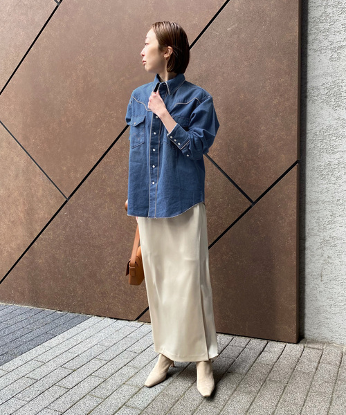 Noble(ノーブル)の「【Wrangler】WESTERNヨークシャツ(シャツ/ブラウス・レディース・ネイビー/サックスブルー・X-SMALL)」の20枚目の写真
