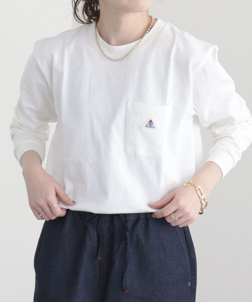 GEVACO(ゲバコ)の「【GEVACO/ゲバコ】FG限定/ヘビー天竺長袖Tシャツ(Tシャツ/カットソー・レディース・ブルー/グリーン/ベージュ/ピンク/ブラック/オフホワイト・38)」の2枚目の写真