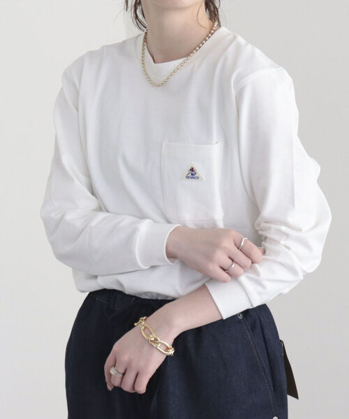 GEVACO(ゲバコ)の「【GEVACO/ゲバコ】FG限定/ヘビー天竺長袖Tシャツ(Tシャツ/カットソー・レディース・ブルー/グリーン/ベージュ/ピンク/ブラック/オフホワイト・38)」の7枚目の写真