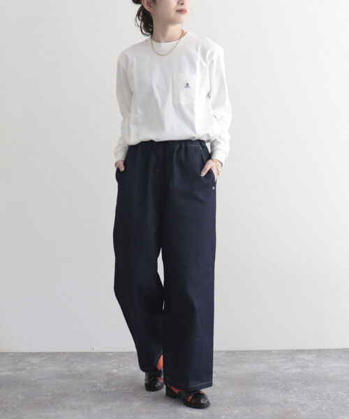 GEVACO(ゲバコ)の「【GEVACO/ゲバコ】FG限定/ヘビー天竺長袖Tシャツ(Tシャツ/カットソー・レディース・ブルー/グリーン/ベージュ/ピンク/ブラック/オフホワイト・38)」の8枚目の写真