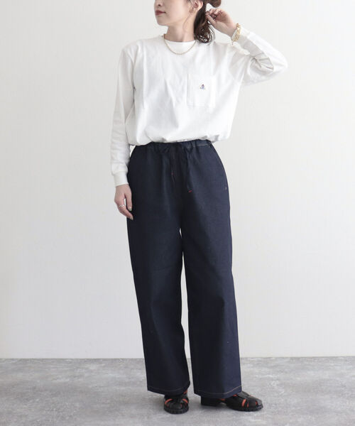 GEVACO(ゲバコ)の「【GEVACO/ゲバコ】FG限定/ヘビー天竺長袖Tシャツ(Tシャツ/カットソー・レディース・ブルー/グリーン/ベージュ/ピンク/ブラック/オフホワイト・38)」の9枚目の写真