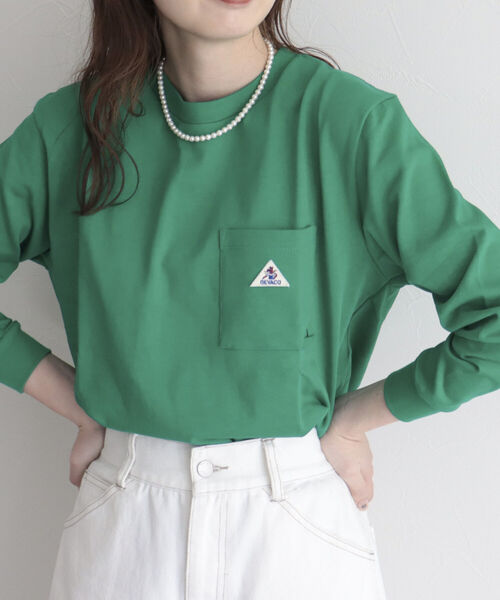 GEVACO(ゲバコ)の「【GEVACO/ゲバコ】FG限定/ヘビー天竺長袖Tシャツ(Tシャツ/カットソー・レディース・ブルー/グリーン/ベージュ/ピンク/ブラック/オフホワイト・38)」の12枚目の写真