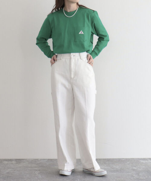 GEVACO(ゲバコ)の「【GEVACO/ゲバコ】FG限定/ヘビー天竺長袖Tシャツ(Tシャツ/カットソー・レディース・ブルー/グリーン/ベージュ/ピンク/ブラック/オフホワイト・38)」の14枚目の写真
