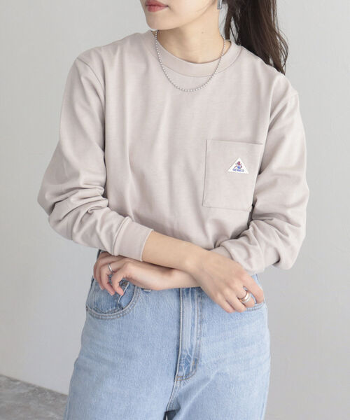 GEVACO(ゲバコ)の「【GEVACO/ゲバコ】FG限定/ヘビー天竺長袖Tシャツ(Tシャツ/カットソー・レディース・ブルー/グリーン/ベージュ/ピンク/ブラック/オフホワイト・38)」の16枚目の写真