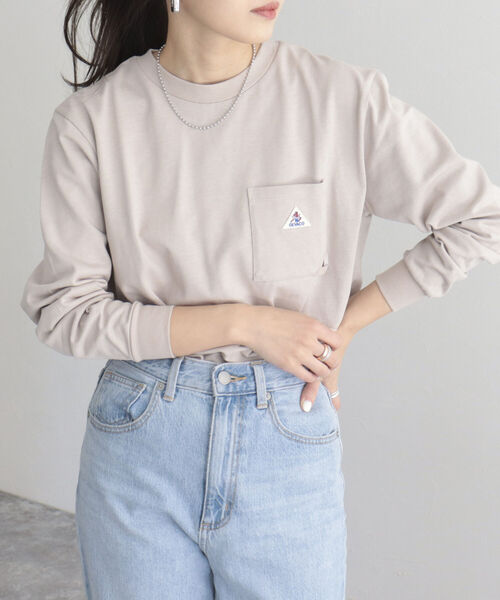 GEVACO(ゲバコ)の「【GEVACO/ゲバコ】FG限定/ヘビー天竺長袖Tシャツ(Tシャツ/カットソー・レディース・ブルー/グリーン/ベージュ/ピンク/ブラック/オフホワイト・38)」の17枚目の写真