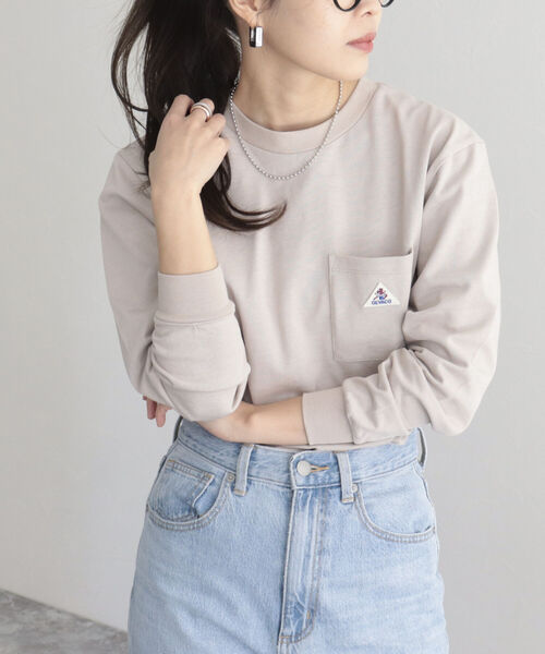 GEVACO(ゲバコ)の「【GEVACO/ゲバコ】FG限定/ヘビー天竺長袖Tシャツ(Tシャツ/カットソー・レディース・ブルー/グリーン/ベージュ/ピンク/ブラック/オフホワイト・38)」の18枚目の写真
