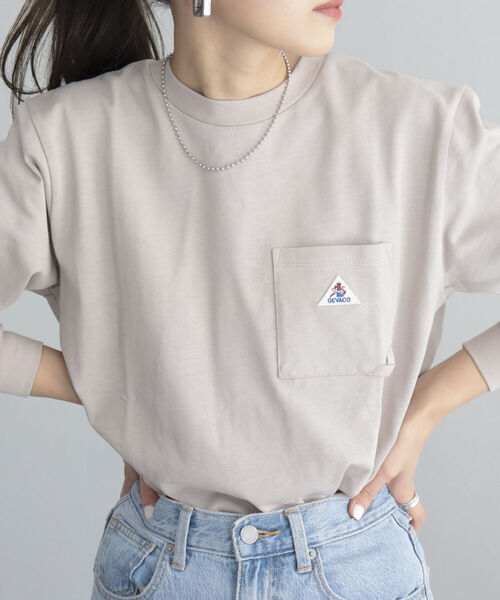 GEVACO(ゲバコ)の「【GEVACO/ゲバコ】FG限定/ヘビー天竺長袖Tシャツ(Tシャツ/カットソー・レディース・ブルー/グリーン/ベージュ/ピンク/ブラック/オフホワイト・38)」の20枚目の写真