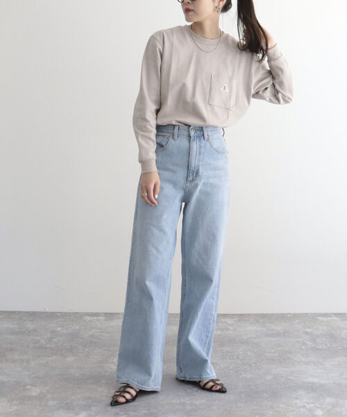 GEVACO(ゲバコ)の「【GEVACO/ゲバコ】FG限定/ヘビー天竺長袖Tシャツ(Tシャツ/カットソー・レディース・ブルー/グリーン/ベージュ/ピンク/ブラック/オフホワイト・38)」の22枚目の写真