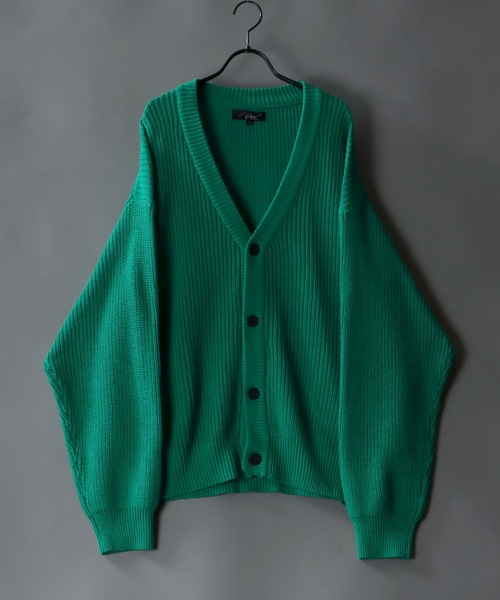 SITRY(シトリー)の「Balloon Sleeve Big silhouette Knit Cardigan/バルーンスリーブ ビッグシルエット ニット カーディガン/カーデ(カーディガン/ボレロ・メンズ・マスタード/ロイヤルブルー/ケリーグリーン/グレイッシュベージュ/ブラック/ライトグレー/パープル・M/L/LL)」の4枚目の写真