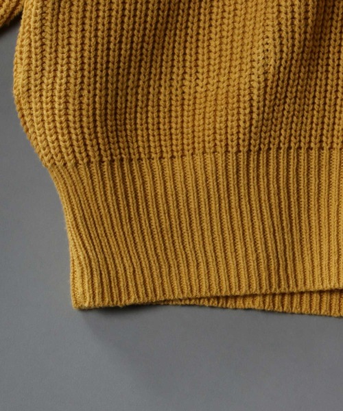 SITRY(シトリー)の「Balloon Sleeve Big silhouette Knit Cardigan/バルーンスリーブ ビッグシルエット ニット カーディガン/カーデ(カーディガン/ボレロ・メンズ・マスタード/ロイヤルブルー/ケリーグリーン/グレイッシュベージュ/ブラック/ライトグレー/パープル・M/L/LL)」の10枚目の写真