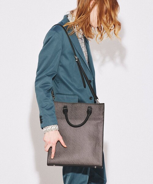 tk.TAKEO KIKUCHI（ティーケータケオキクチ）の「◆ハンドル2WAYトートバッグ（トートバッグ・メンズ・ブラック系3/ブラック系4/ブラウン系その他6/ホワイト系5・00）」の3枚目の写真