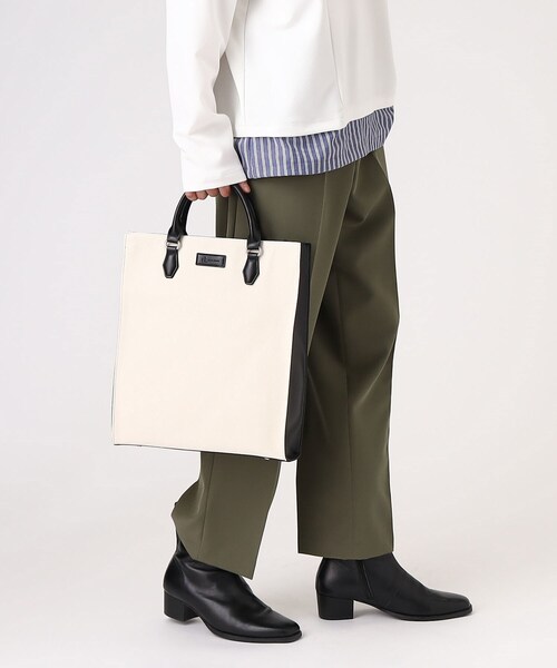 tk.TAKEO KIKUCHI（ティーケータケオキクチ）の「◆ハンドル2WAYトートバッグ（トートバッグ・メンズ・ブラック系3/ブラック系4/ブラウン系その他6/ホワイト系5・00）」の10枚目の写真