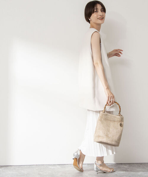 NOLLEY’S（ノーリーズ）の「ウォッシャブルドライタスランステッチジレ（ベスト・レディース・ブラック/キナリ・38）」の16枚目の写真