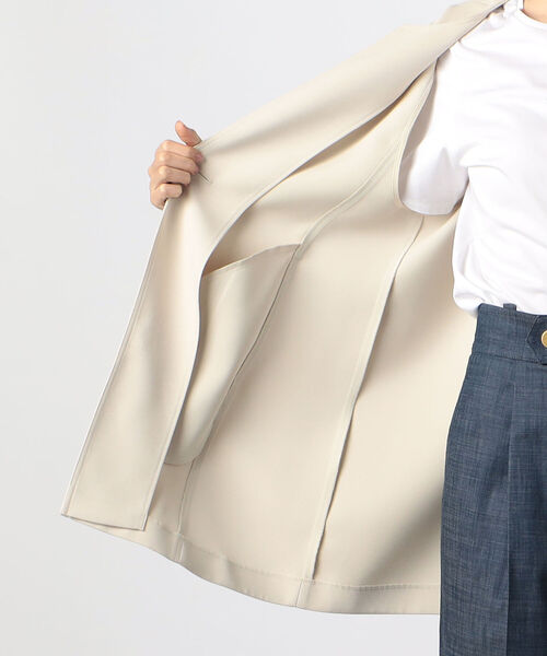 NOLLEY’S（ノーリーズ）の「ウォッシャブルドライタスランステッチジレ（ベスト・レディース・ブラック/キナリ・38）」の7枚目の写真