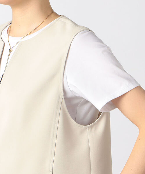 NOLLEY’S（ノーリーズ）の「ウォッシャブルドライタスランステッチジレ（ベスト・レディース・ブラック/キナリ・38）」の20枚目の写真