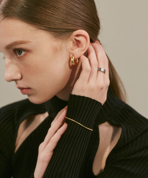 ciite' surgical stainless（シーテサージカルステンレス）の「【 金属アレルギー対応 】 シンプルスネークチェーンブレスレット サージカルステンレス（ブレスレット・レディース・シルバー/ゴールド・FREE）」の5枚目の写真