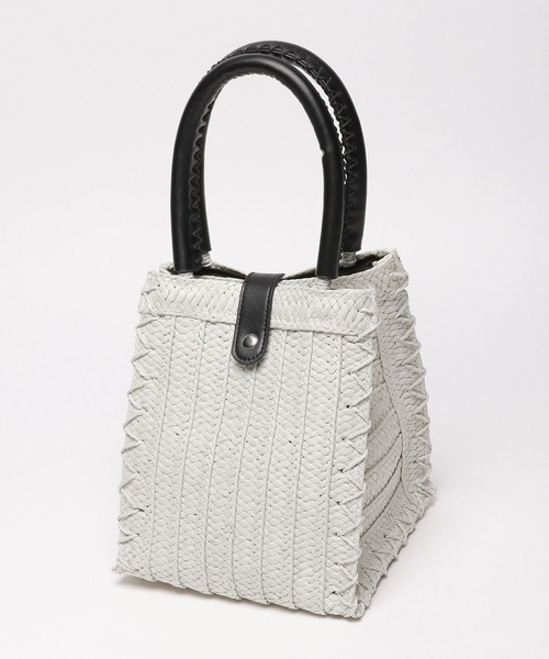 LAKOLE(ラコレ)の「スクエアクラフトトートバッグ / 180312(トートバッグ・レディース・ブラックミックス/ブラック/ナチュラル/オフホワイト・FREE)」の17枚目の写真