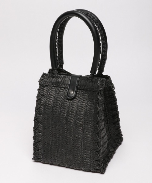 LAKOLE(ラコレ)の「スクエアクラフトトートバッグ / 180312(トートバッグ・レディース・ブラックミックス/ブラック/ナチュラル/オフホワイト・FREE)」の19枚目の写真