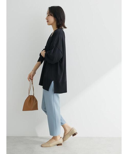 Green　Parks（グリーンパークス）の「洗える　ミドル丈カーディガン（カーディガン/ボレロ・レディース・パープル/ピンク/アイボリー/ブラック・FREE）」の10枚目の写真