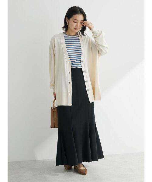 Green　Parks（グリーンパークス）の「洗える　ミドル丈カーディガン（カーディガン/ボレロ・レディース・パープル/ピンク/アイボリー/ブラック・FREE）」の18枚目の写真