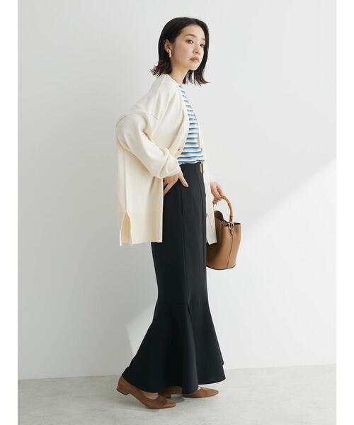 Green　Parks（グリーンパークス）の「洗える　ミドル丈カーディガン（カーディガン/ボレロ・レディース・パープル/ピンク/アイボリー/ブラック・FREE）」の19枚目の写真