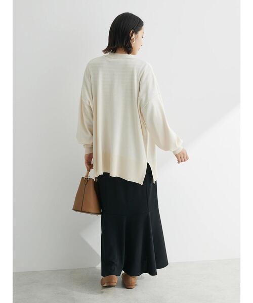 Green　Parks（グリーンパークス）の「洗える　ミドル丈カーディガン（カーディガン/ボレロ・レディース・パープル/ピンク/アイボリー/ブラック・FREE）」の20枚目の写真