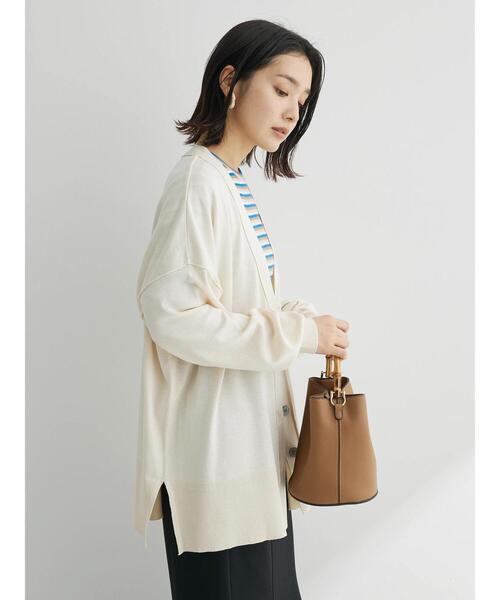 Green　Parks（グリーンパークス）の「洗える　ミドル丈カーディガン（カーディガン/ボレロ・レディース・パープル/ピンク/アイボリー/ブラック・FREE）」の22枚目の写真