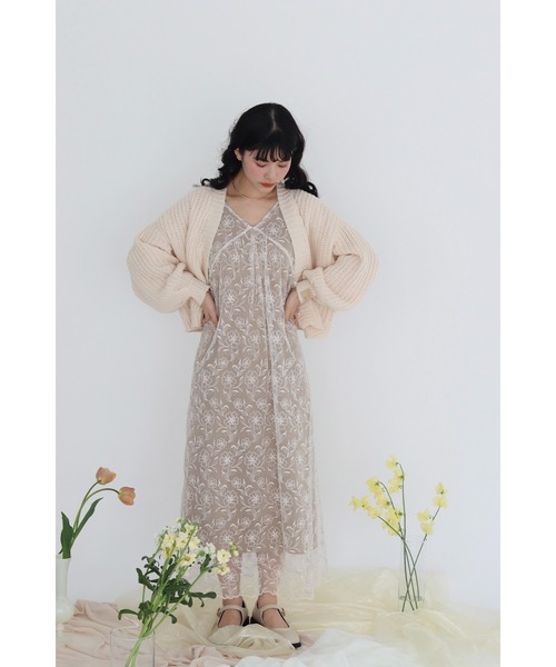 muguet（ミュゲ）の「sheer flower onepiece（ワンピース）」 - WEAR