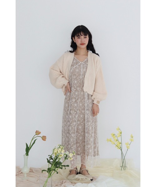 muguet（ミュゲ）の「sheer flower onepiece（ワンピース）」 - WEAR