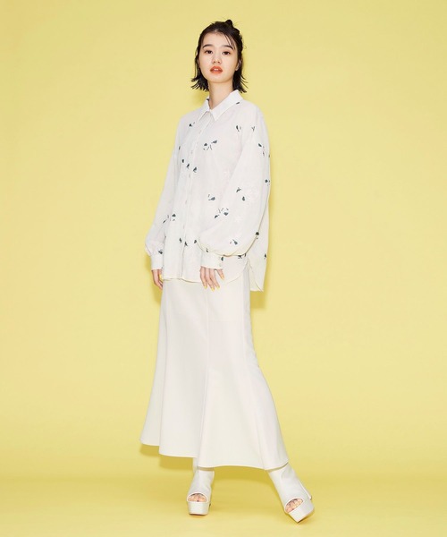 FOREVER 21(フォーエバー トゥエンティーワン)の「【FEMININE】美ラインマーメイドスカート(スカート・レディース・ベージュ/ブラック/ホワイト・SMALL/MEDIUM)」の8枚目の写真