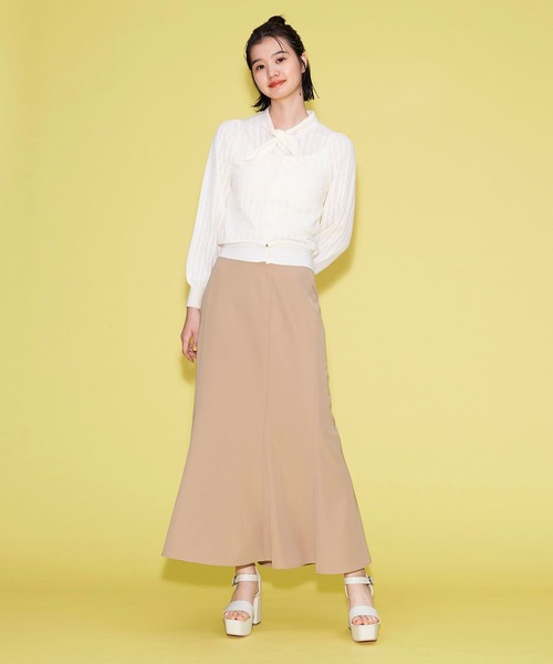 FOREVER 21(フォーエバー トゥエンティーワン)の「【FEMININE】美ラインマーメイドスカート(スカート・レディース・ベージュ/ブラック/ホワイト・SMALL/MEDIUM)」の12枚目の写真