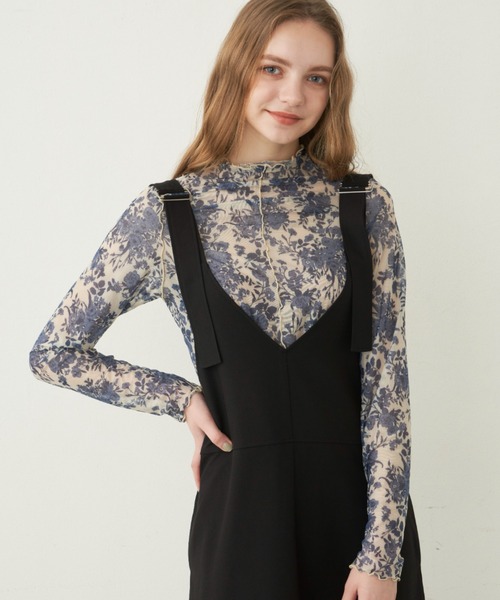 idem（イデム）の「idem original sheer mellow tops/シアーメロウトップス（Tシャツ/カットソー・レディース・ブルー/イエロー/アイボリー/ブラック・FREE）」の5枚目の写真