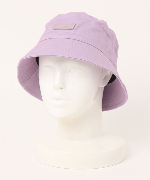X-girl（エックスガール）の「【X-girl /エックスガール】 METAL PLATE BUCKET HAT（ハット・レディース・ブラック/オリーブ/ライトパープル・FREE）」の3枚目の写真