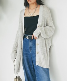 さらっと着れてロングシーズン活躍する/サイドスリット２WAYカーディガン