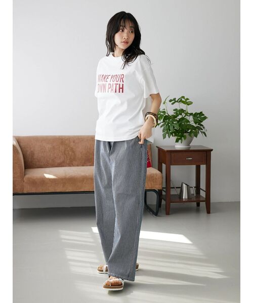 CRAFT STANDARD BOUTIQUE(クラフトスタンダードブティック)の「MAKE Tee(Tシャツ/カットソー・レディース・ホワイト/イエロー/ブラック・M/L)」の10枚目の写真